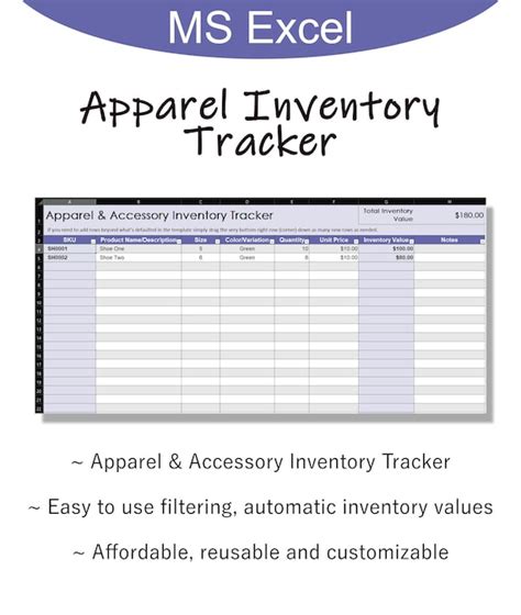inventory system for sports merchandise
